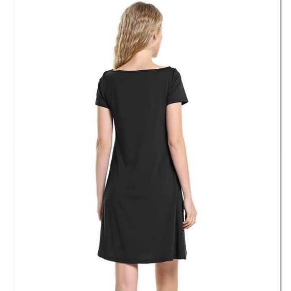 Little Black Dress A-Line Boat Neck Swing Large - Picture 2 of 6